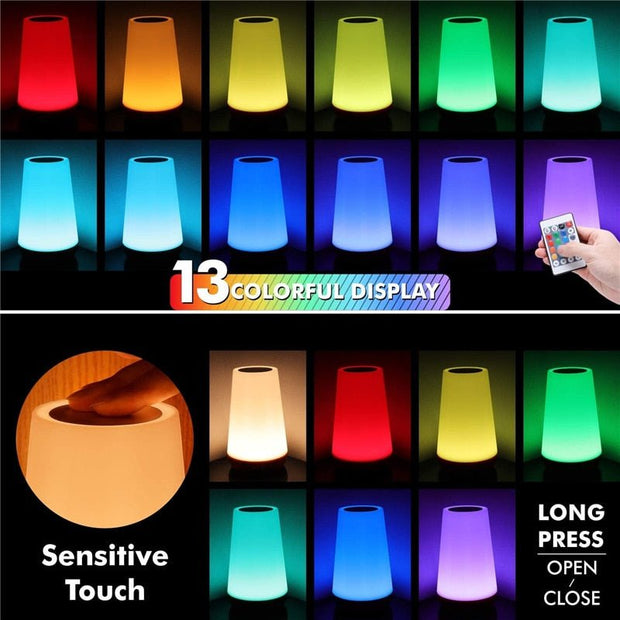 13 Color Changing Night Light Lamp Portable - Sp-rona.co.uk