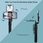 3 in 1 Wireless Selfie Stick Tripod with Flash Light - Sp-rona.co.uk