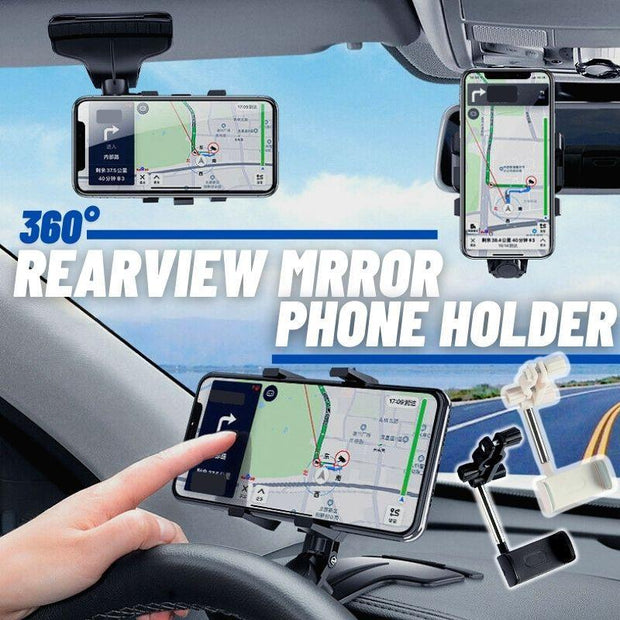 360° Rearview Mirror Phone Holder - Sp-rona.co.uk