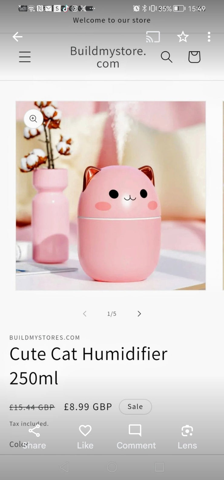 Cute Cat Humidifier - Keep Your Space Moist and Adorable!" - Sp-rona.co.uk