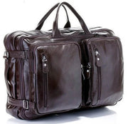 Fashion Multi Function Full Grain Genuine Leather Travel Bag Men