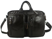 Fashion Multi Function Full Grain Genuine Leather Travel Bag Men