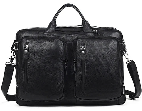 Fashion Multi Function Full Grain Genuine Leather Travel Bag Men