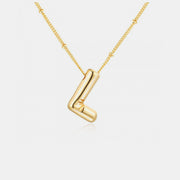 Gold-Plated Bubble Initial Necklace - Sp - rona.co.uk