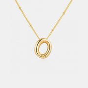 Gold-Plated Bubble Initial Necklace - Sp - rona.co.uk