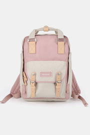 Himawari Contrast Water and Scratch - Resistant Nylon Backpack Bag - Sp - rona.co.uk