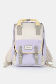 Himawari Contrast Water and Scratch - Resistant Nylon Backpack Bag - Sp - rona.co.uk