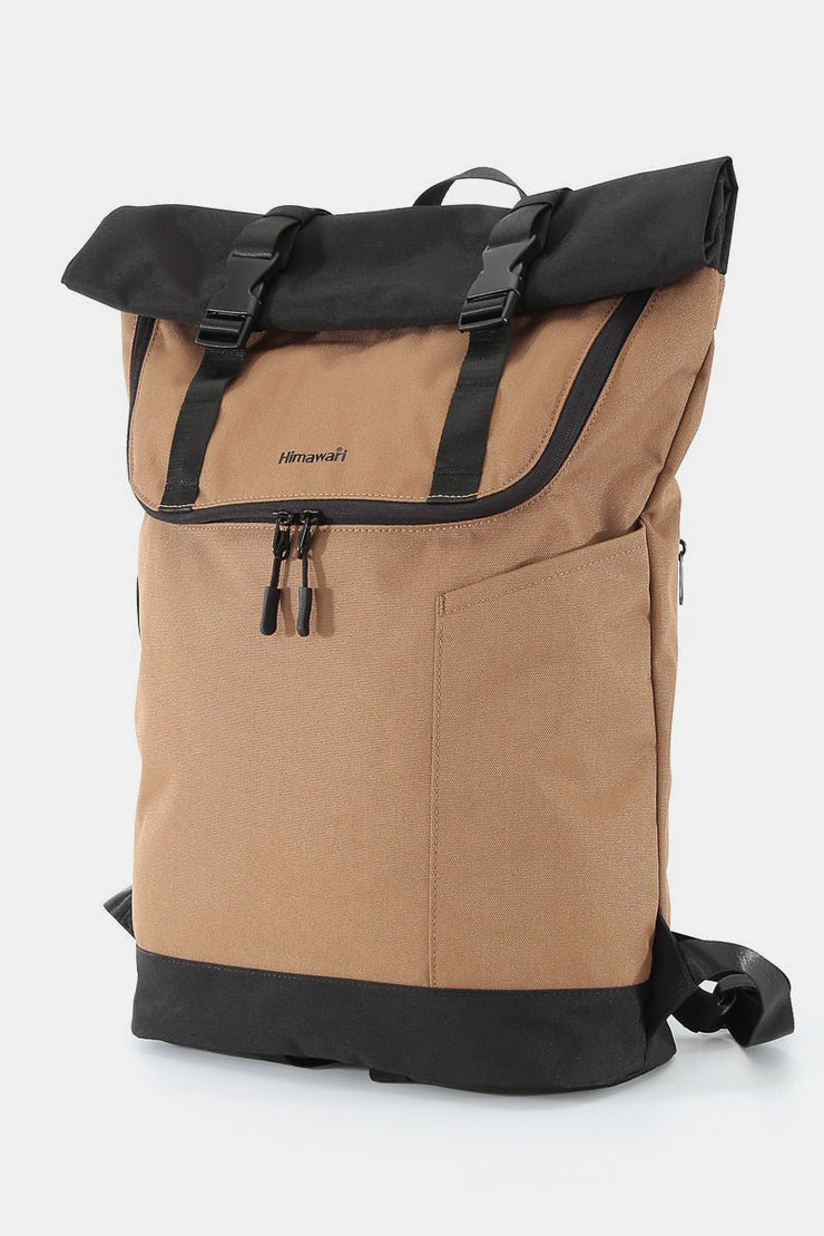 Himawari Contrast Waterproof Canvas Backpack Bag - Sp - rona.co.uk