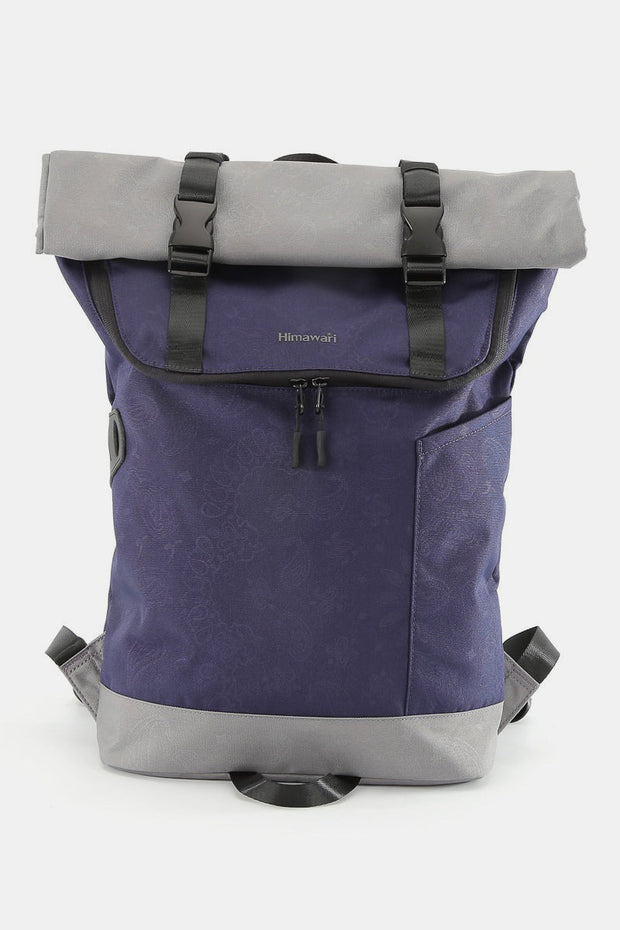 Himawari Contrast Waterproof Canvas Backpack Bag - Sp - rona.co.uk