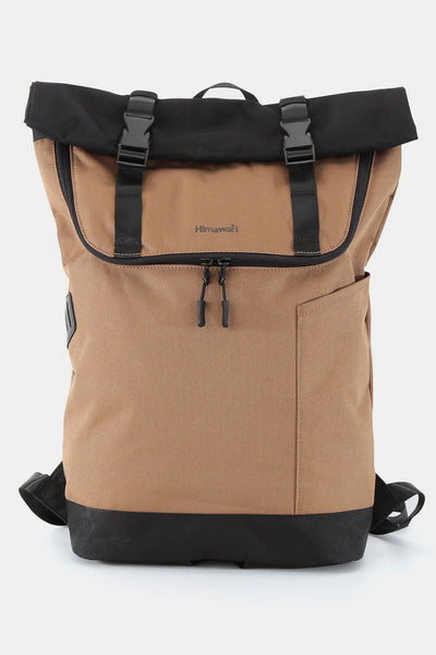 Himawari Contrast Waterproof Canvas Backpack Bag - Sp - rona.co.uk