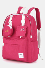 Himawari Waterproof Canvas Backpack Bag with Removable Coin Purse - Sp - rona.co.uk