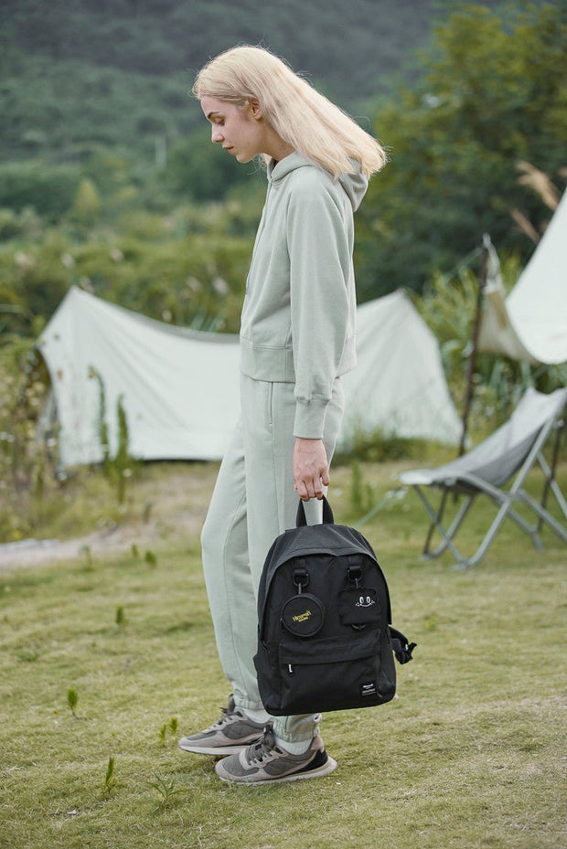 Himawari Waterproof Canvas Backpack Bag with Removable Coin Purse - Sp - rona.co.uk