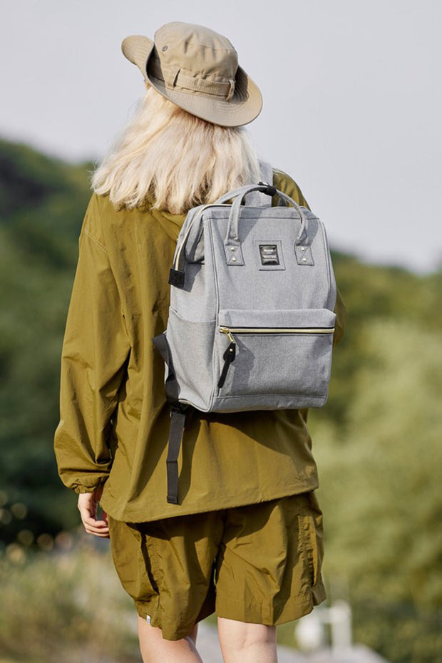 Himawari Waterproof Canvas Backpack Bag with Side Pockets - Sp - rona.co.uk