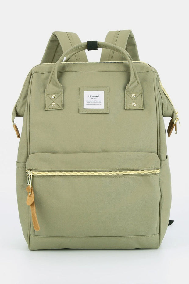 Himawari Waterproof Canvas Backpack Bag with Side Pockets - Sp - rona.co.uk