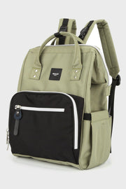 Himawari Waterproof Canvas Backpack Bag with Side Pockets - Sp - rona.co.uk