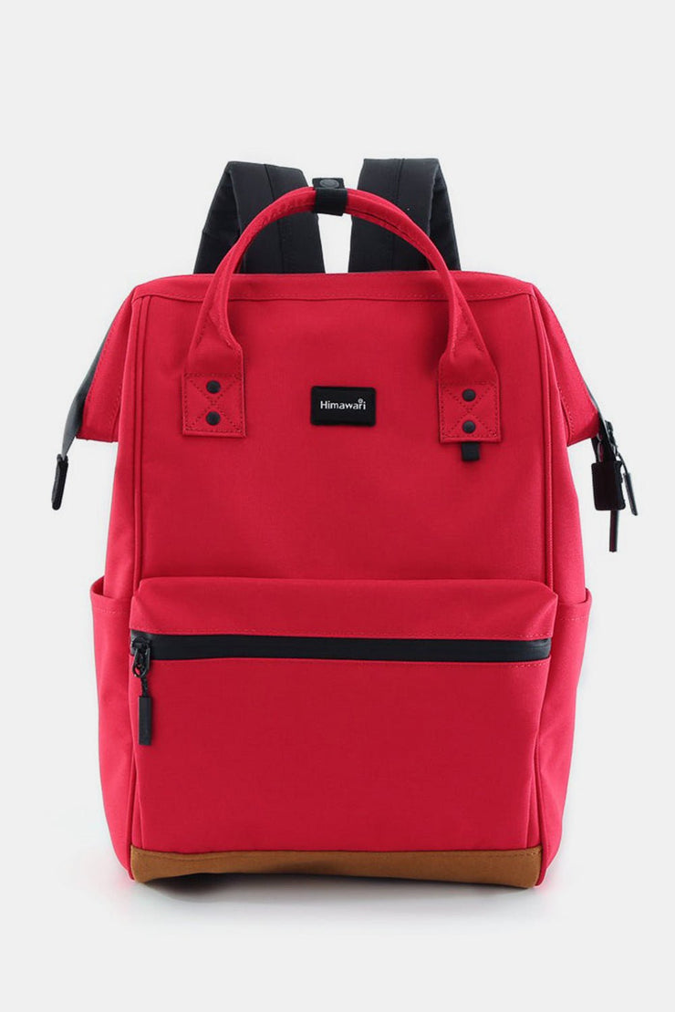 Himawari Waterproof Canvas Travel Backpack Bag with USB Port - Sp - rona.co.uk