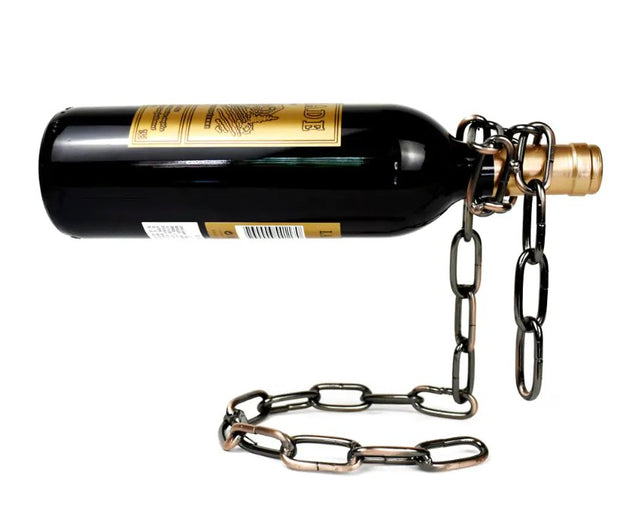 Magic Iron Chain Wine Bottle Holder - Sp-rona.co.uk