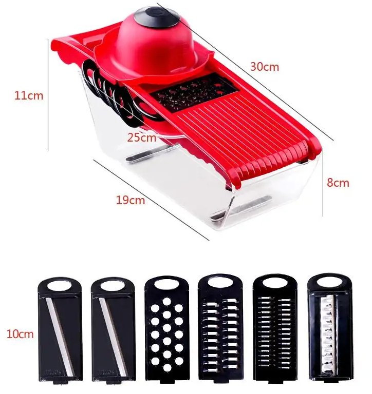 Multifunction Kitchen Slicer 6 Blades - Sp-rona.co.uk