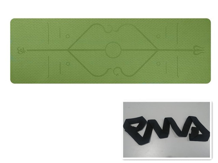 Non-slip Yoga Mat with position lines: Ideal for beginners! - Sp-rona.co.uk