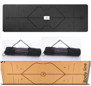 Non-slip Yoga Mat with position lines: Ideal for beginners! - Sp-rona.co.uk