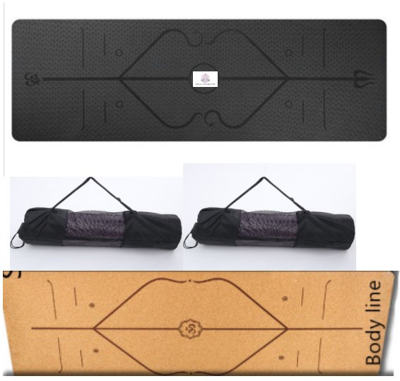 Non-slip Yoga Mat with position lines: Ideal for beginners! - Sp-rona.co.uk