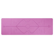 Non-slip Yoga Mat with position lines: Ideal for beginners! - Sp-rona.co.uk