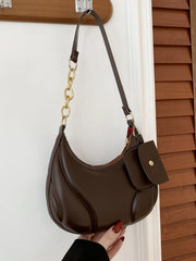 PU Leather Shoulder Bag with EarPods Bag - Sp - rona.co.uk