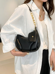 PU Leather Shoulder Bag with EarPods Bag - Sp - rona.co.uk