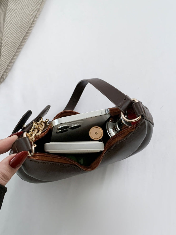 PU Leather Shoulder Bag with EarPods Bag - Sp - rona.co.uk