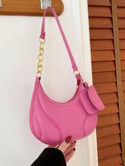 PU Leather Shoulder Bag with EarPods Bag - Sp - rona.co.uk