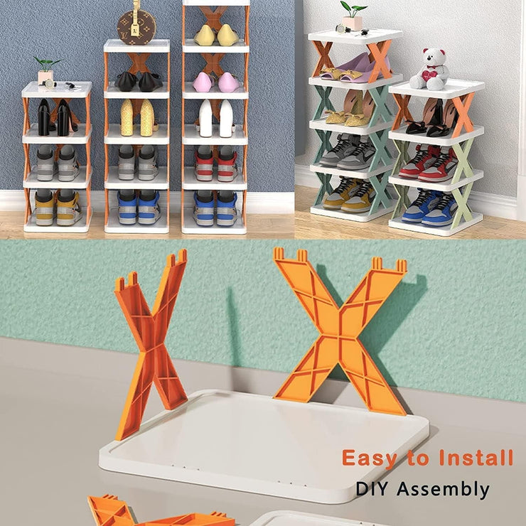 Smart Foldable Shoes Shelf 5 Tier Shoe Rack - Sp-rona.co.uk