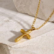 Stainless Steel Cross Necklace - Sp - rona.co.uk