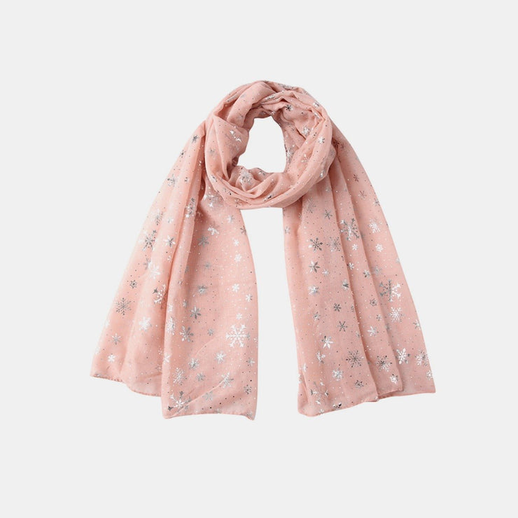 Thermal Snowflakes Polyester Scarf - Sp - rona.co.uk