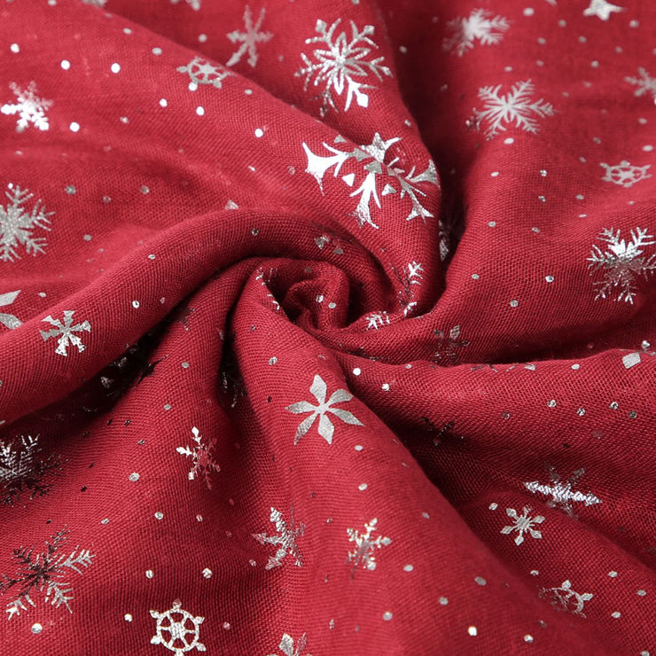 Thermal Snowflakes Polyester Scarf - Sp - rona.co.uk