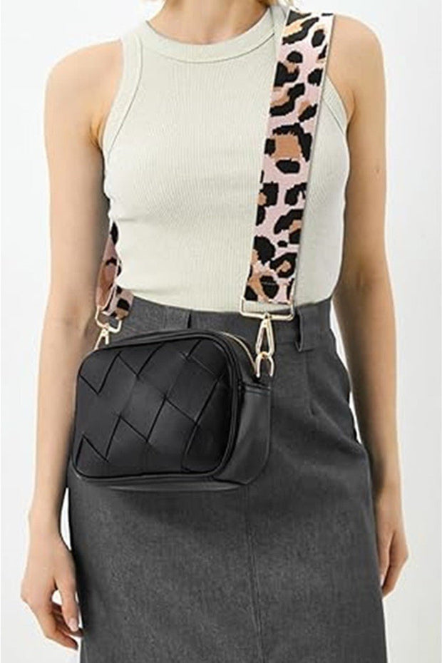 Zenana Cassette Woven Crossbody Bag - Sp - rona.co.uk