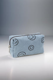 Zenana Smiley Face Corduroy Cosmetic Pouch - Sp - rona.co.uk