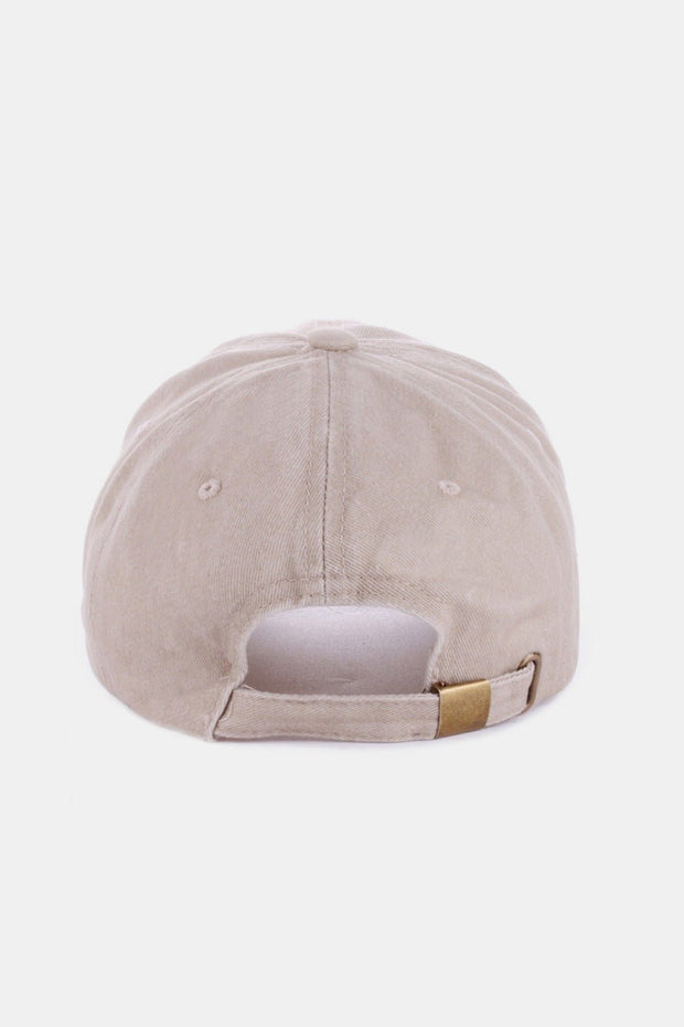 Zenana Washed Embroidered City Baseball Cap - Sp - rona.co.uk