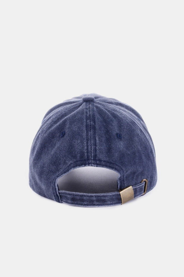 Zenana Washed Embroidered City Baseball Cap - Sp - rona.co.uk